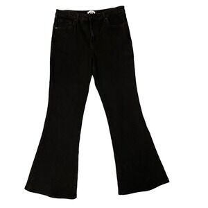 BP Black Flare Leg High Rise Stretch Zip Fly Classic Denim Jeans Size 31